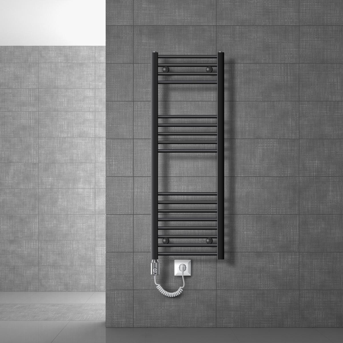 BADHEIZKÖRPER - Anthrazit, Metall (3/120/40cm) - LuxeBath