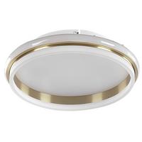 DECKENLEUCHTE Taping 42/42/7 cm - Goldfarben, Metall (42/42/7cm) - Beliani