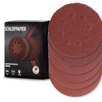 SCHLEIFPAPIER rund 126 Stück - Rostfarben, Kunststoff (125/125/12cm) - bestTools