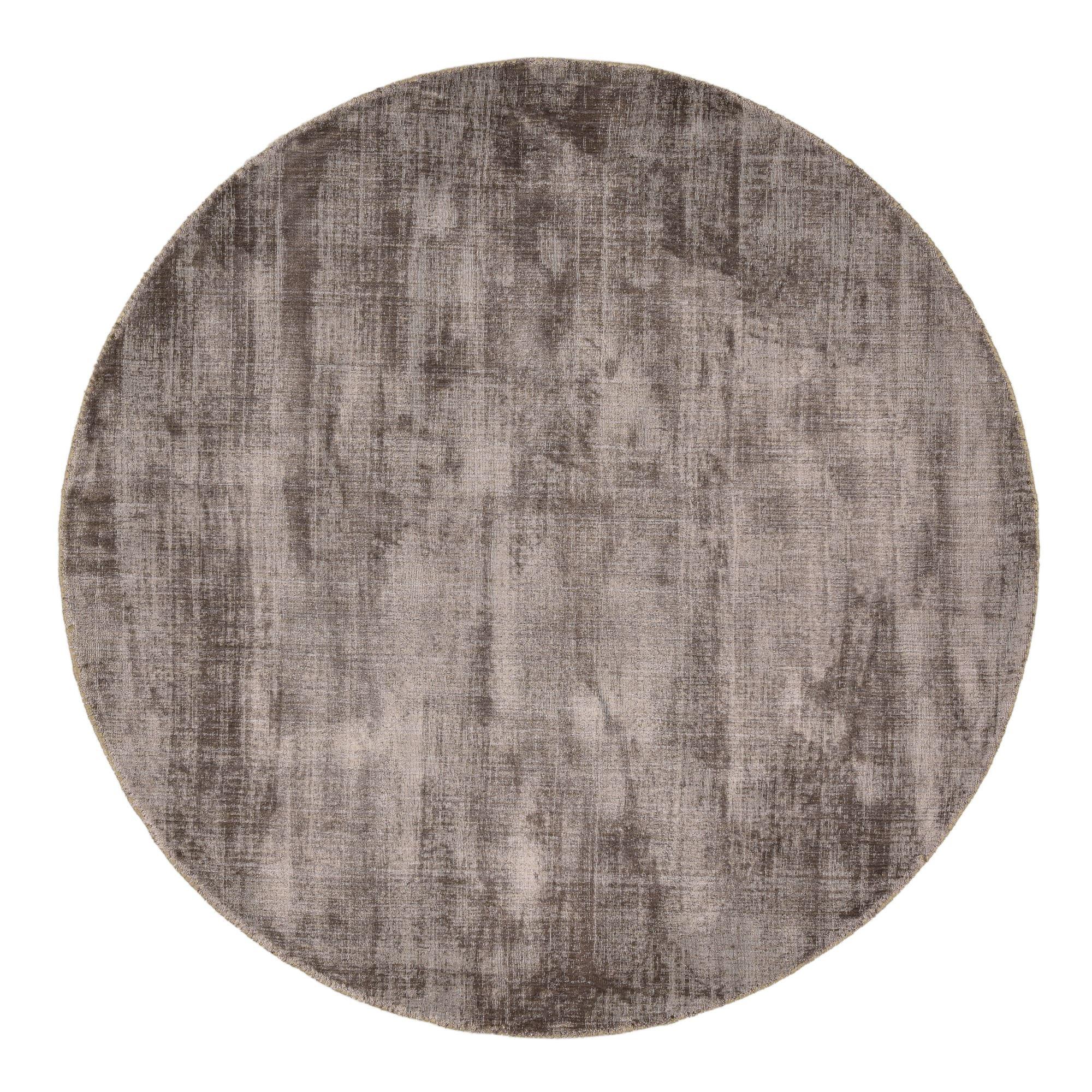 VISKOSETEPPICH Star 190x190 cm - Grau, Textil (190/190cm) - THEKO