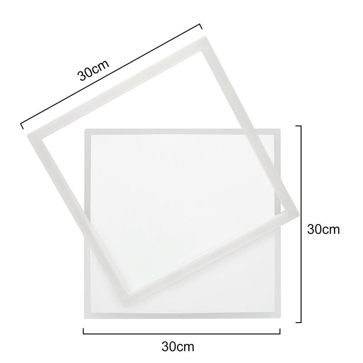 LED-DECKENLEUCHTE Lena 43.5/41/6 cm - Weiß, Metall (43.5/41/6cm) - Nettlife