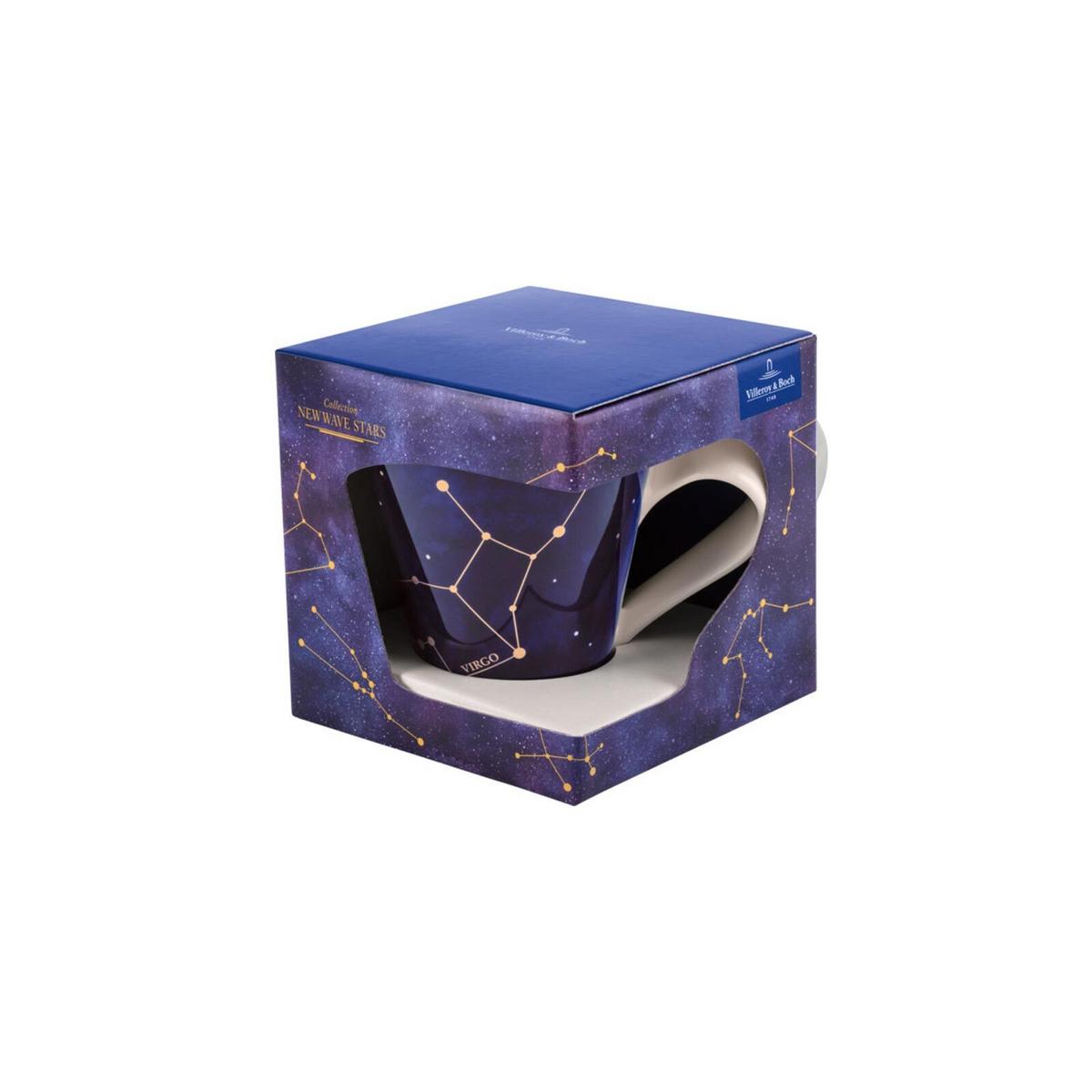 TASSE JUNGFRAU NewWave Stars weiß-blau 300 ml - Blau/Weiß, Keramik (0.3L) - Villeroy & Boch