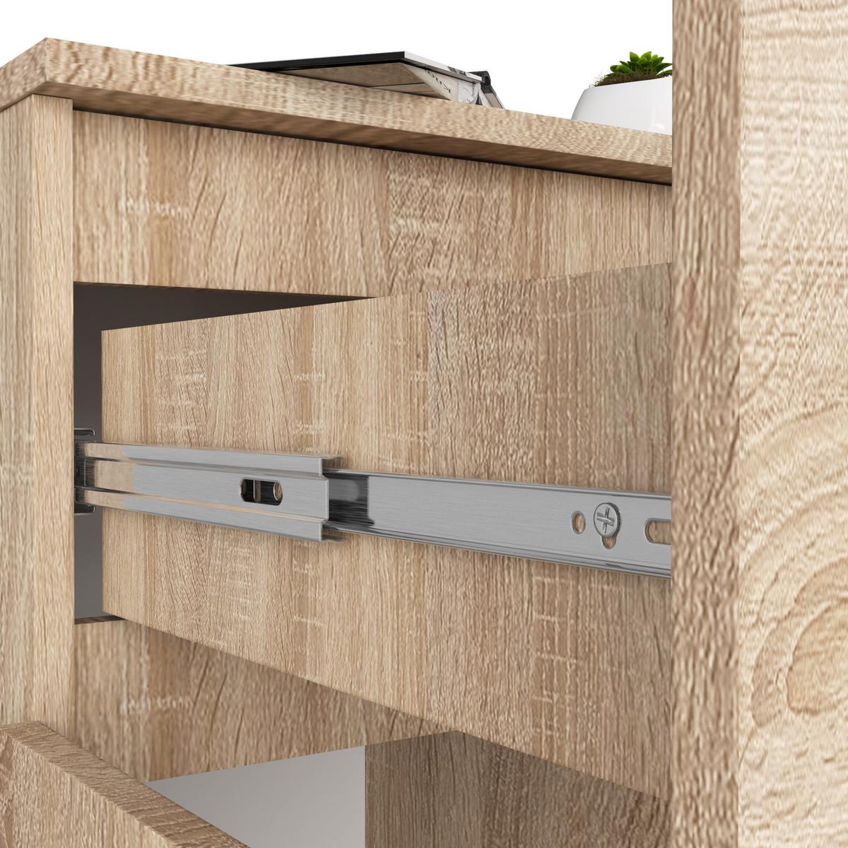 KOMMODE Eiche Sonoma 99/80/40 - Sonoma Eiche, Holzwerkstoff (80/99/40cm) - RAUMHIRSCH FURNITURE