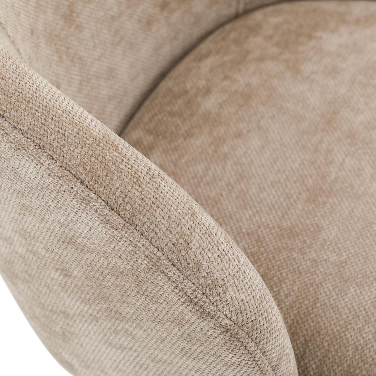 ESSZIMMERSTÜHLE KURSI 2er-Set beige - Beige, Textil (57/77/60cm) - IDIMEX