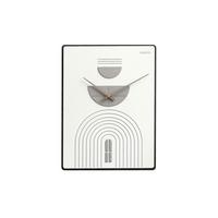 WANDUHR Design Weiß 35/60 cm - Weiß, Holzwerkstoff (35/60/1cm) - ONZENO