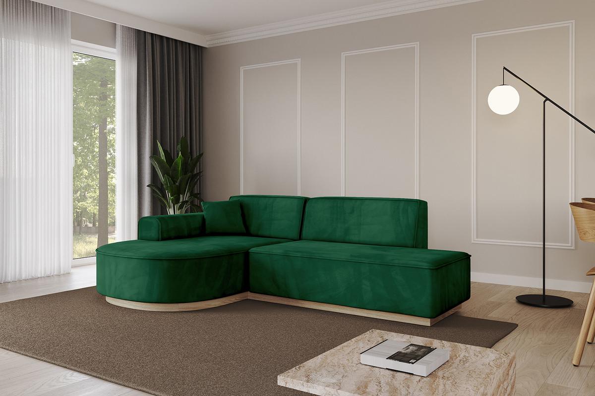 ECKSOFA Ottomane Links ARRIO-L1 - 243x171x83 cm Braun - Braun, Holzwerkstoff/Textil (243/171cm) - ALTDECOR