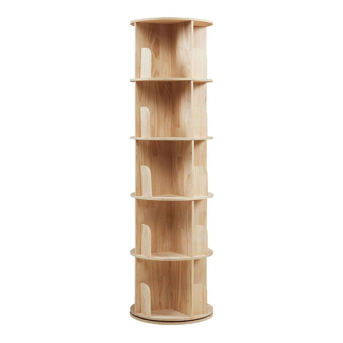 KINDERREGAL Chasek - Naturfarben, Holz (44/157/44cm) - [en.casa]