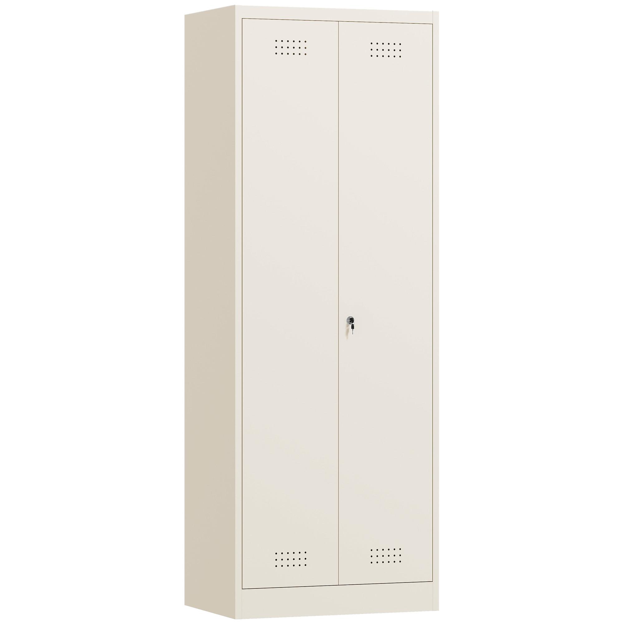 WERKZEUGSCHRANK Stahl Cremeweiß - Creme, Metall (40/165/60cm) - HOMCOM