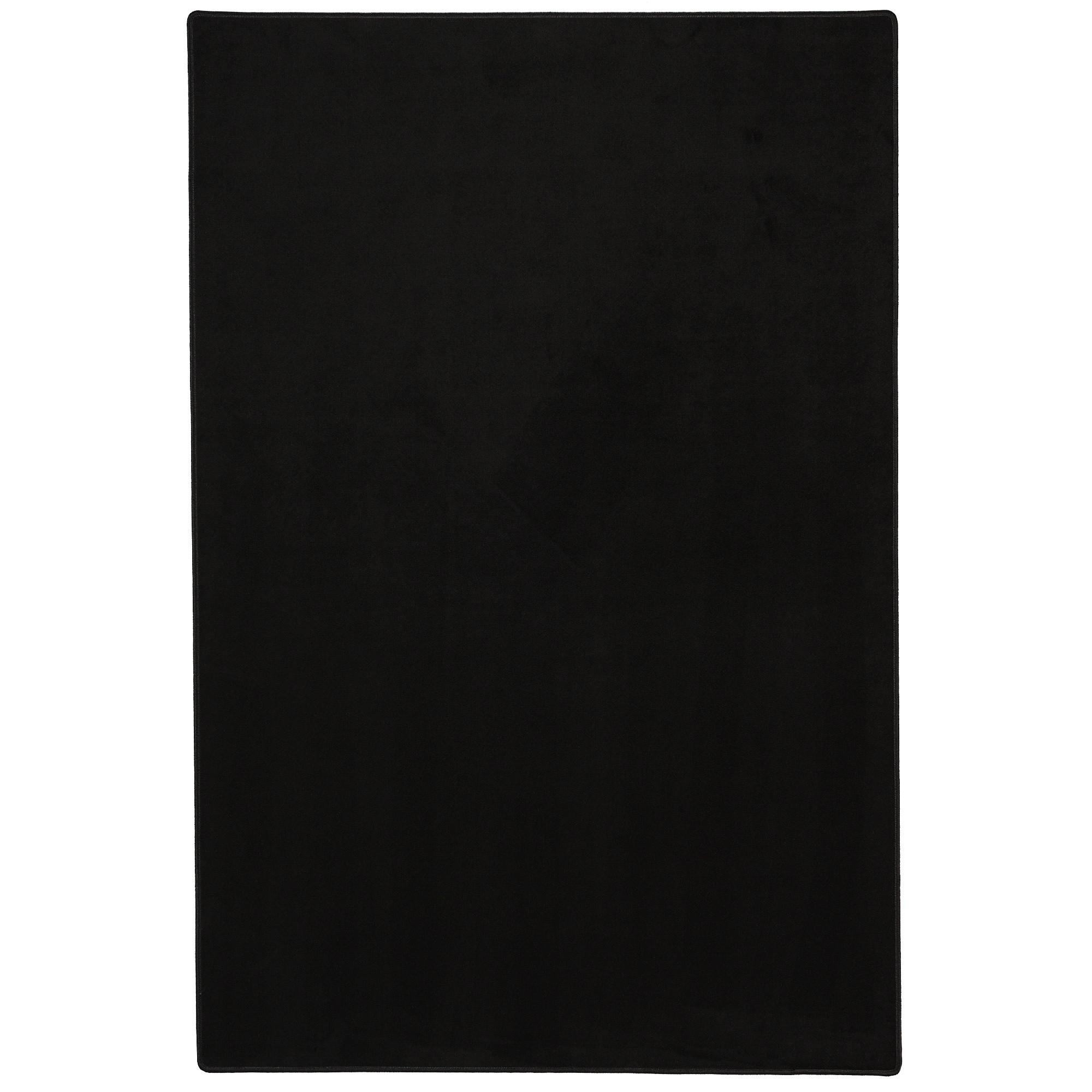 BASIC VELOURS TEPPICH CARLA - Schwarz, Textil (140/200cm) - Snapstyle