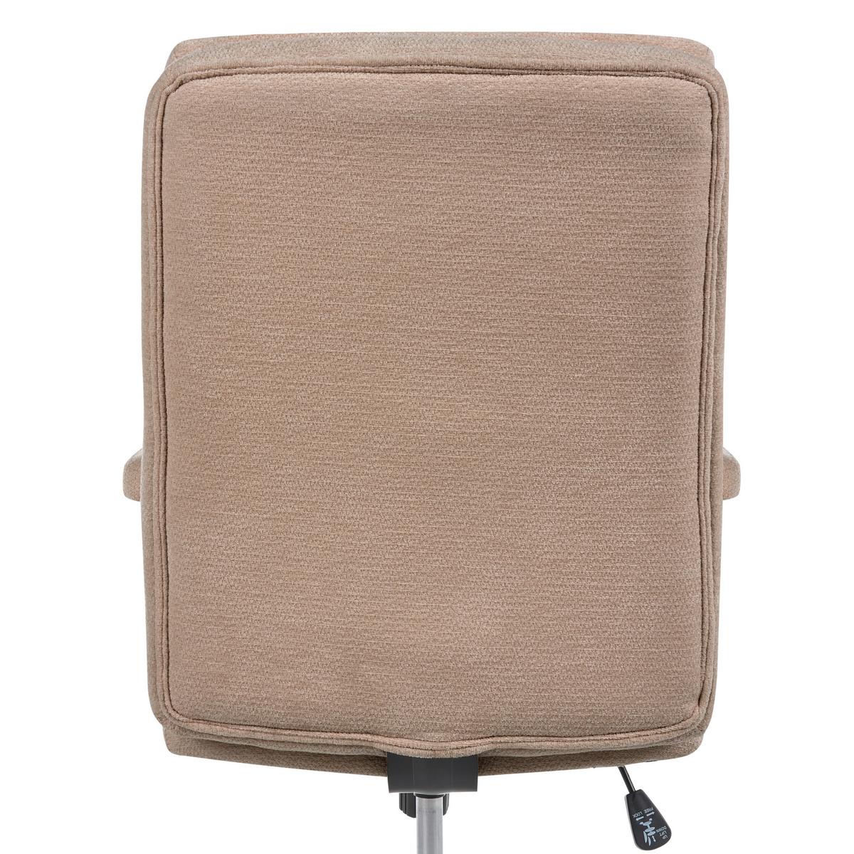 BÜROSTUHL Stoff Taupe Vero - Taupe, Textil (62/100/65cm) - Beliani