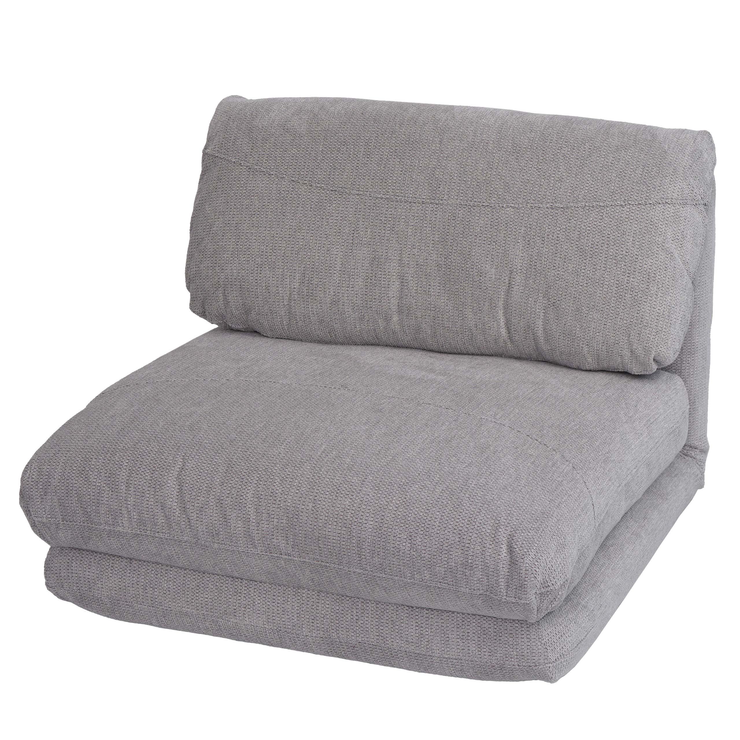SCHLAFSESSEL Hellgrau - Hellgrau, Textil (75/60/75cm) - MCW