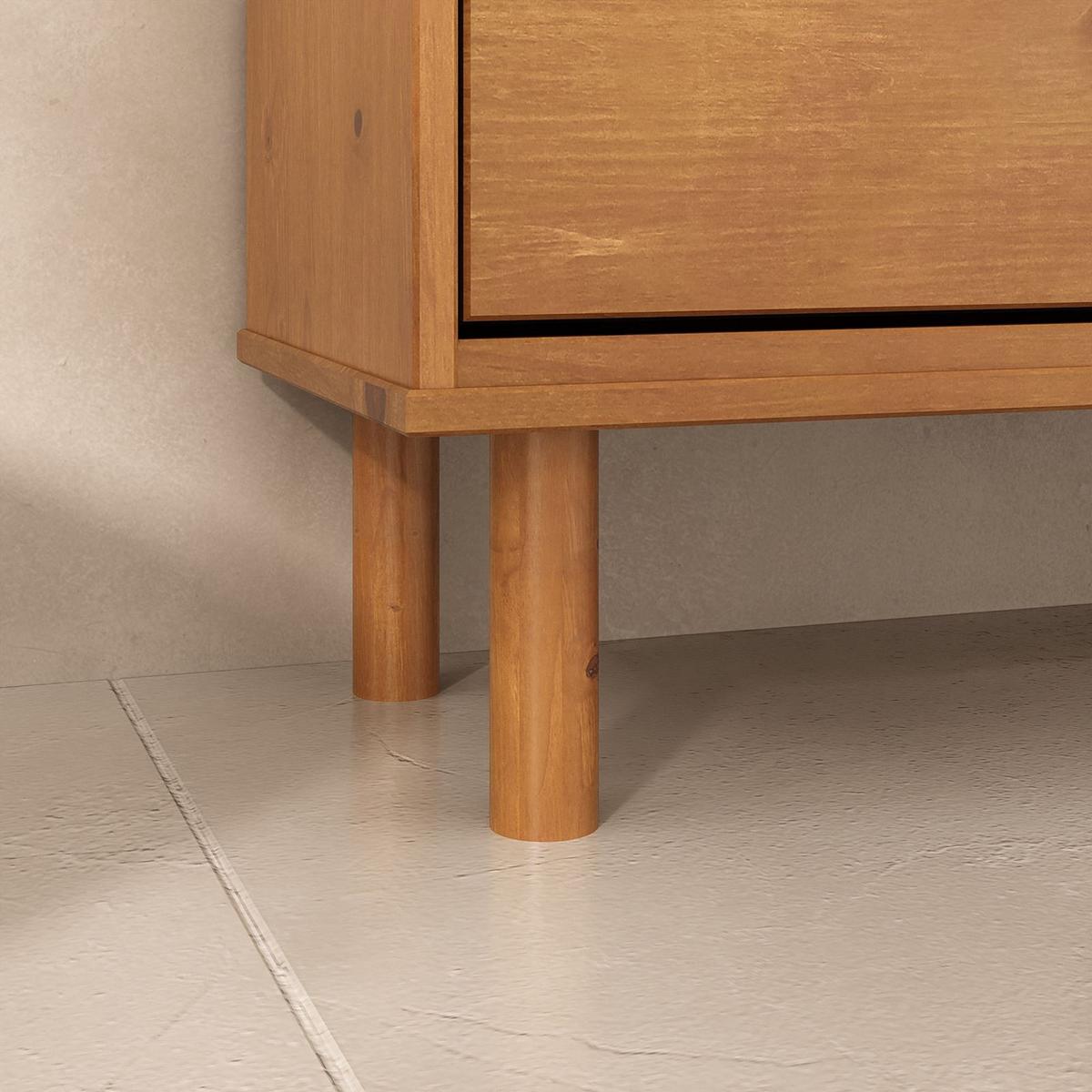 SCHUHKIPPER NAEL Eiche - Eichefarben, Holz (80/114/30cm) - IDIMEX