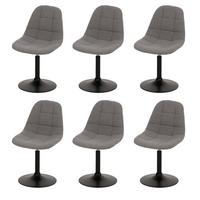 ESSZIMMERSTUHL Hellgrau 6er-Set - Hellgrau/Grau, Textil (47/83/43cm) - MCW