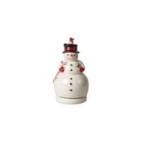 SPIELUHR "SCHNEEMANN" Nostalgic Melody bunt 15 cm - Multicolor, Keramik (11.5/12/21cm) - Villeroy & Boch