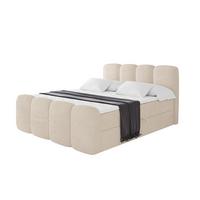 BOXBETT mit Matratze H4 und Lattenrost - NINA-Z - 160x200 cm - Beige - Ecru, Holzwerkstoff (160/200cm)