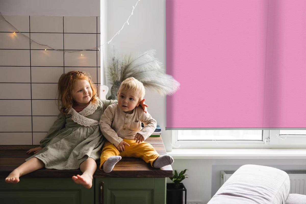 INNENROLLO - Fensterrollo - Rollo - 100x100 cm - Rosa - Pink, Kunststoff (100/100/0.5cm) - TULUP