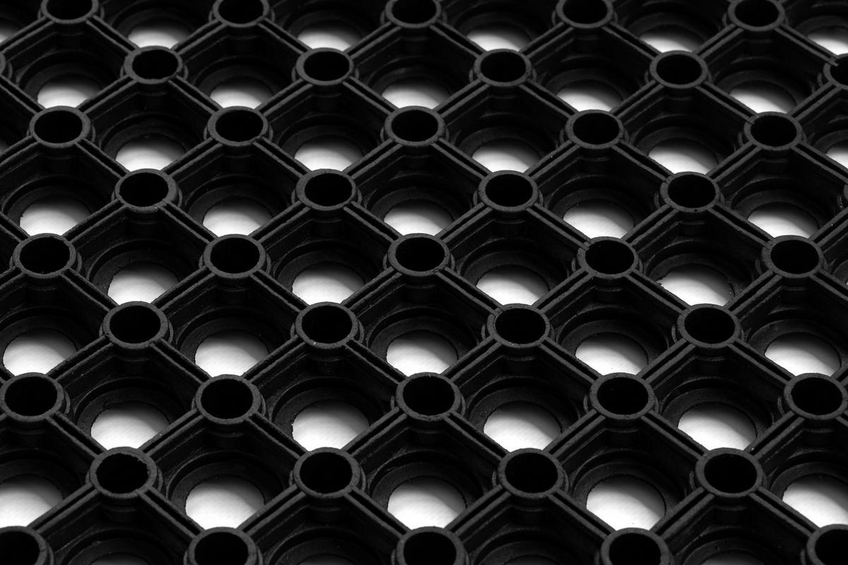 FUSSABTRETER gummi 60/80 cm - Schwarz, Textil (60/80cm) - rugsX