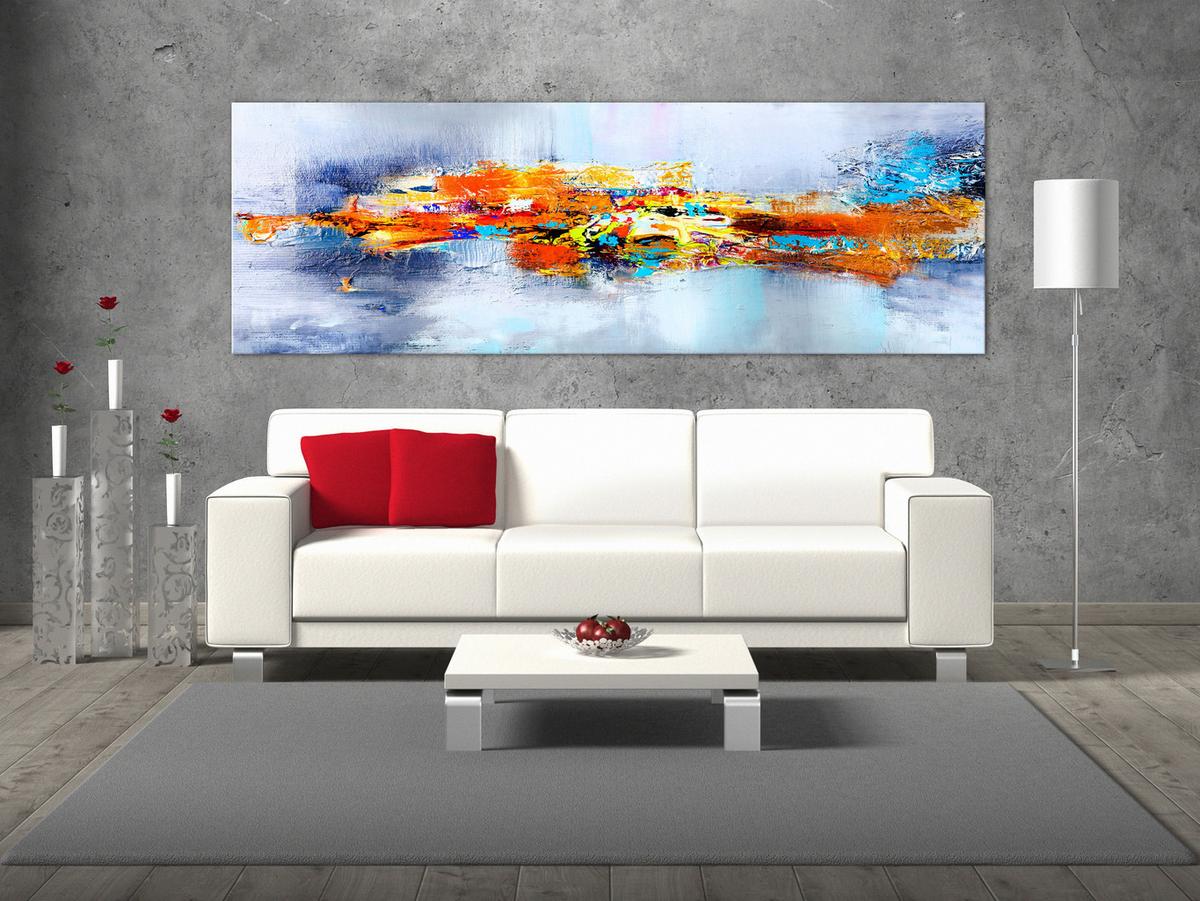 KUNSTDRUCK Bunt 120/40 cm - Multicolor, Textil (120/40cm) - KUNSTLOFT