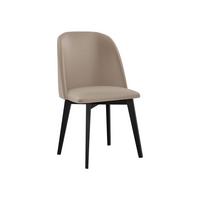 STUHL Monti 3, Holzfarbe: Schwarz - Beige/Schwarz, Holz (48/83/55cm) - MIRJAN24