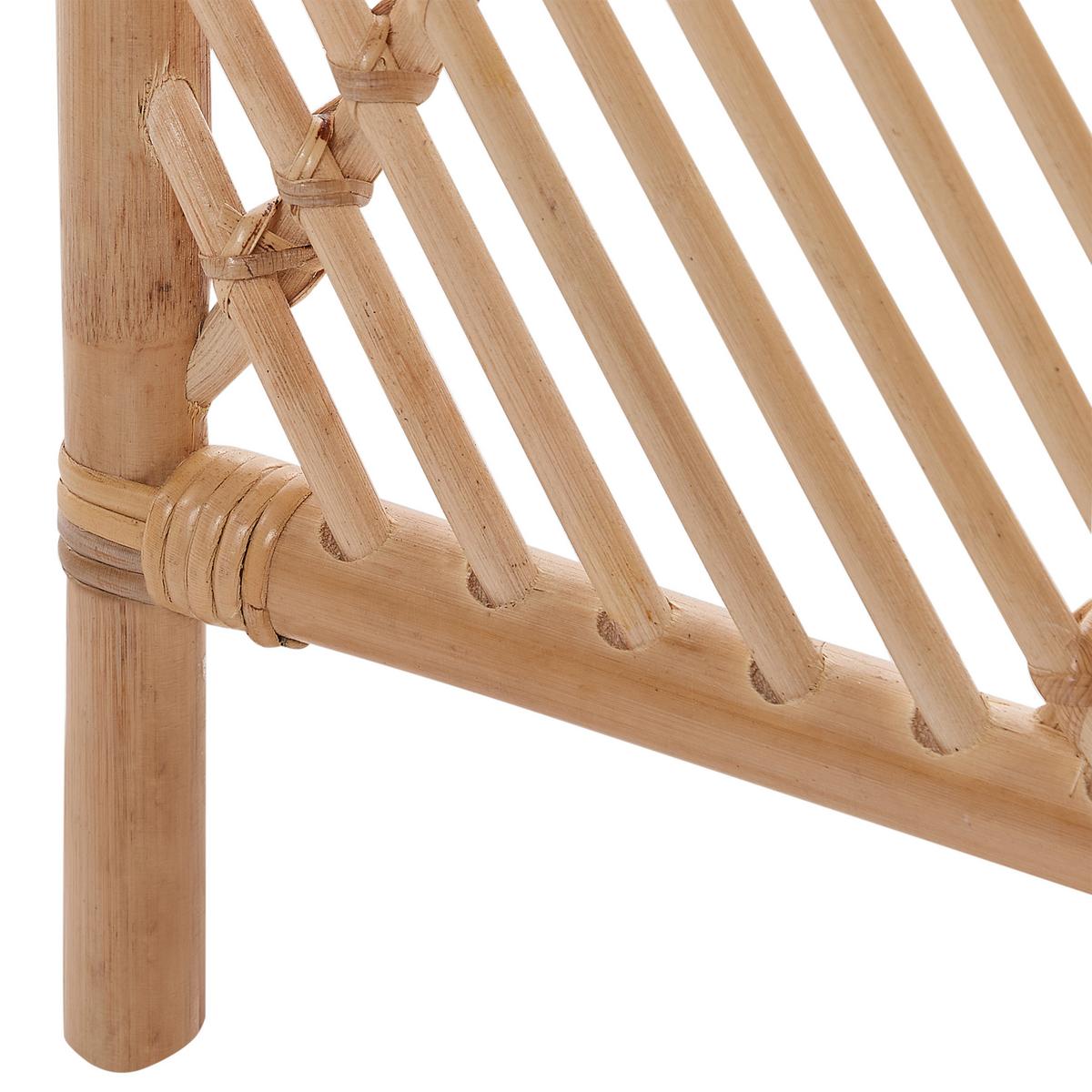 RAUMTEILER 3-teilig Hellbraun 106/180 cm Cosenza - Beige/Naturfarben, Naturmaterialen (106/180/3cm) - Beliani