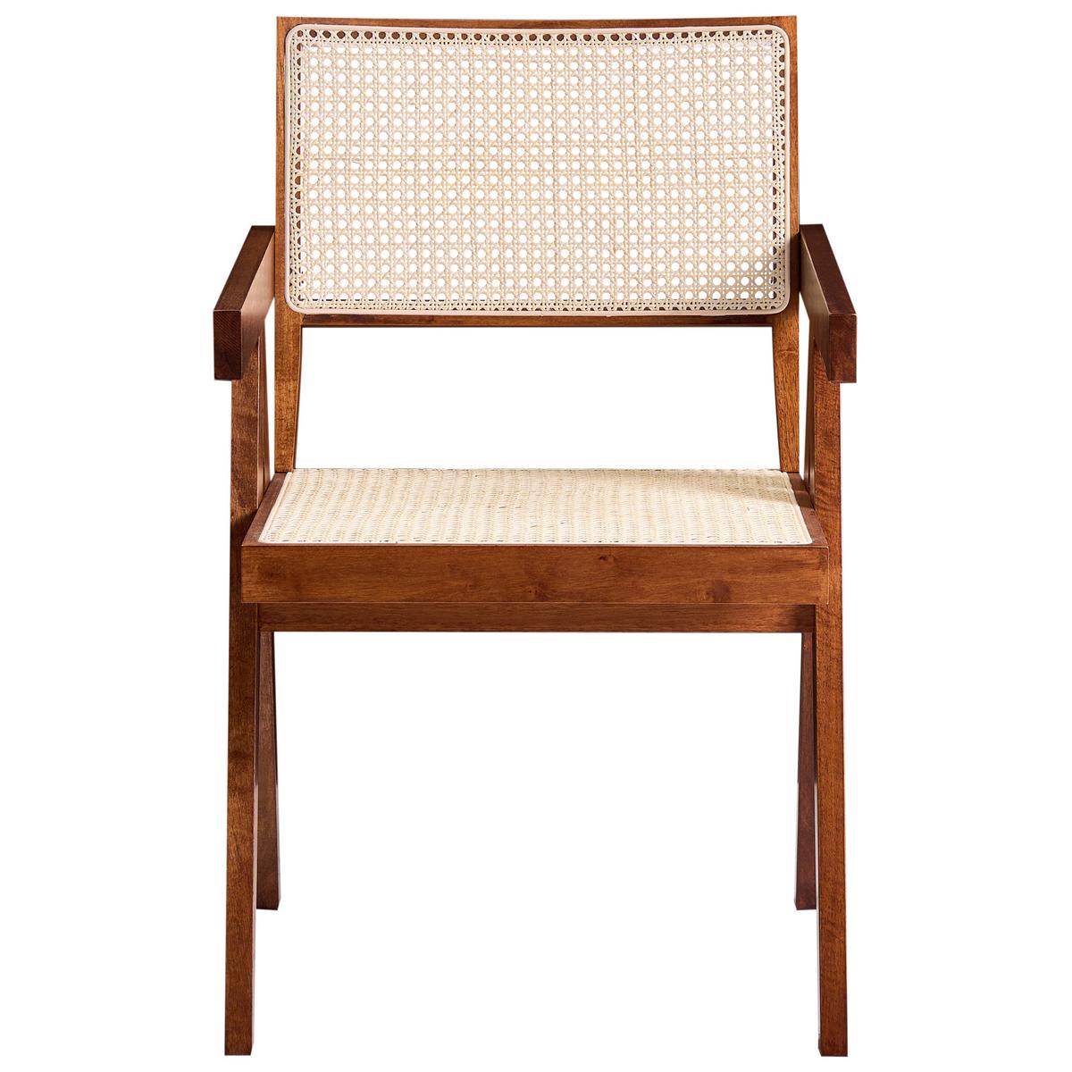 ESSZIMMERSTUHL Holz Braun Westbrook - Braun, Holz (55/85/58cm) - Beliani