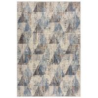 TEPPICH WYE, geometrisch, Blau-Grau, 200 x 290 cm - Blau, Textil (200/290cm) - KADIMA DESIGN