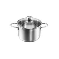 FLEISCHTOPF Josie, Edelstahl, Induktion, 1,95 Liter, Ø 16 cm, Höhe 10,5 cm - Silberfarben, Metall (16cm) - KOPF