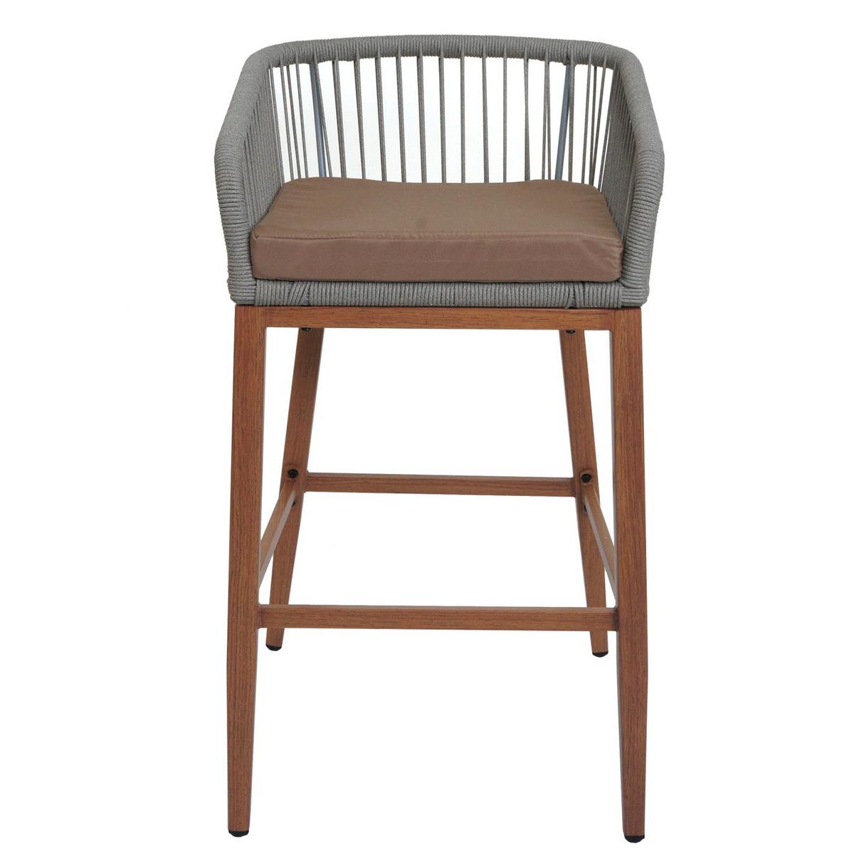 BARHOCKER Hellgrau, Taupe - Taupe/Hellgrau, Metall (51/92/53cm) - MCW