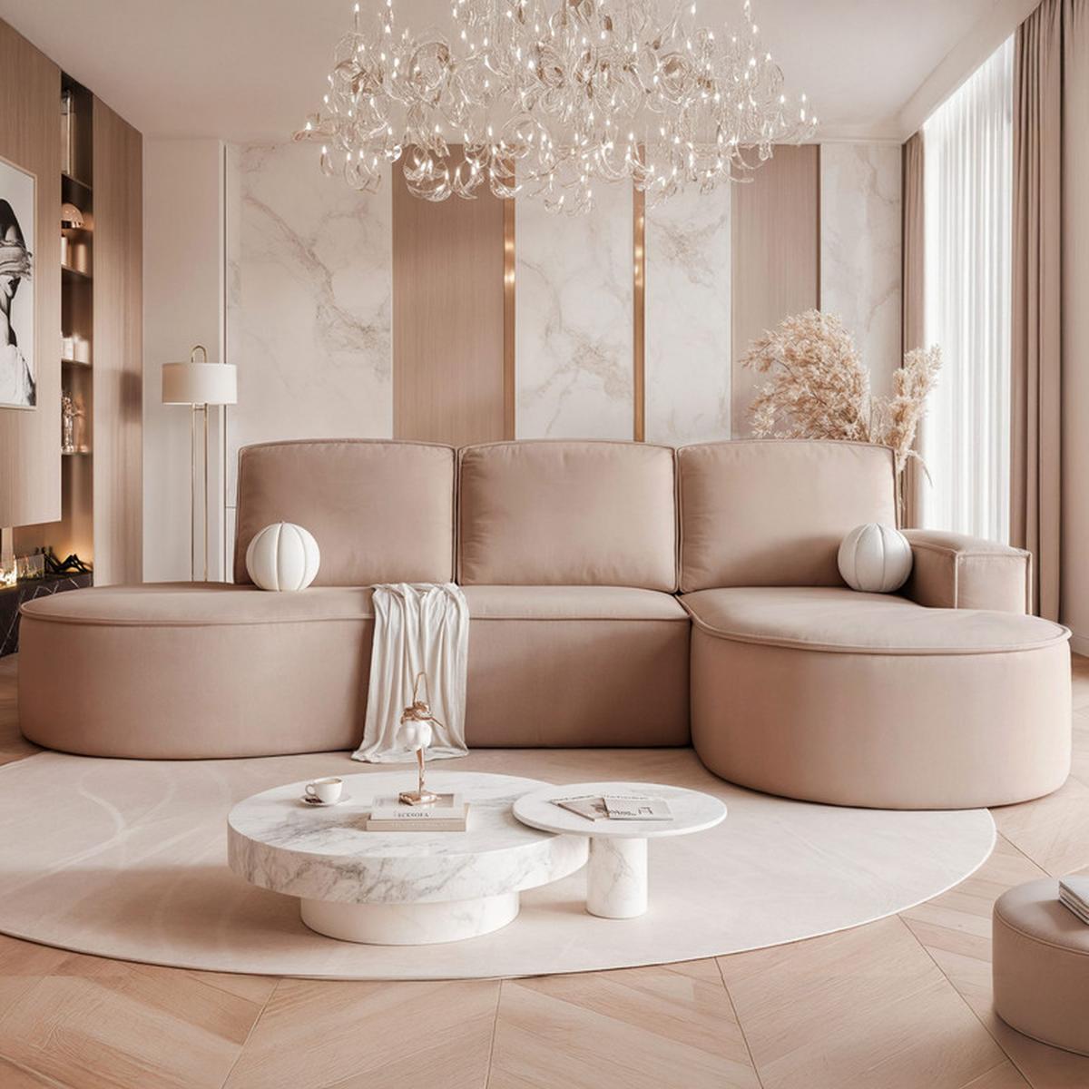 ECKSOFA SOFIA mit Schlaffunktion und Bettkasten Braun - Braun, Holzwerkstoff/Kunststoff (277/157cm) - Idohome