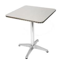 ALU-BISTROTISCH Silber - Silberfarben, Metall (60/60/70cm) - MCW