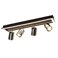 DECKENSTRAHLER Day 4-flammig 52/13/15.5cm - Schwarz, Metall (52/13/15.5cm) - Nettlife