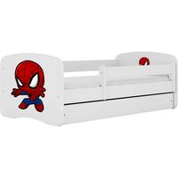 KINDERBETT Emily mit Schublade und Matratze, Weiß 70x140 cm - Weiß, Holzwerkstoff (140/70cm) - WFL GROUP