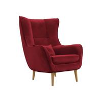 SESSEL Estjano - Beige/Rot, Holz/Textil (80/106/95cm) - MIRJAN24