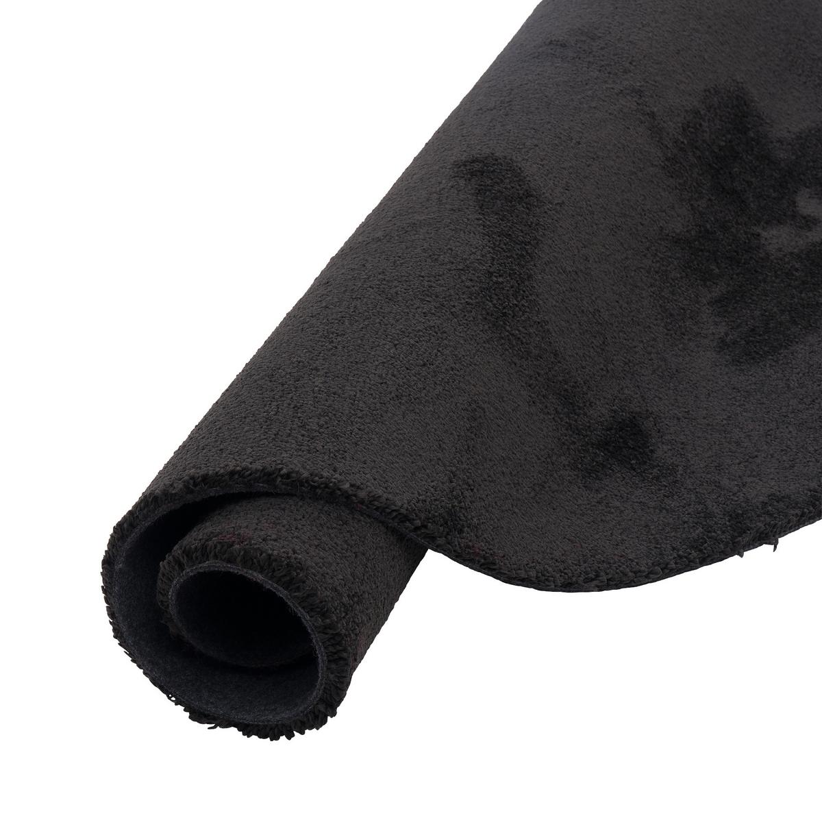 SUPER SOFT HOCHFLORTEPPICH LIVORNO RUND - Schwarz, Textil (200/200cm) - Snapstyle