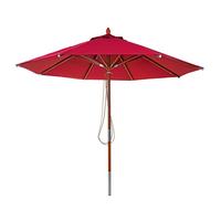 SONNENSCHIRM Rot - Rot, Holz (300/300cm) - MCW