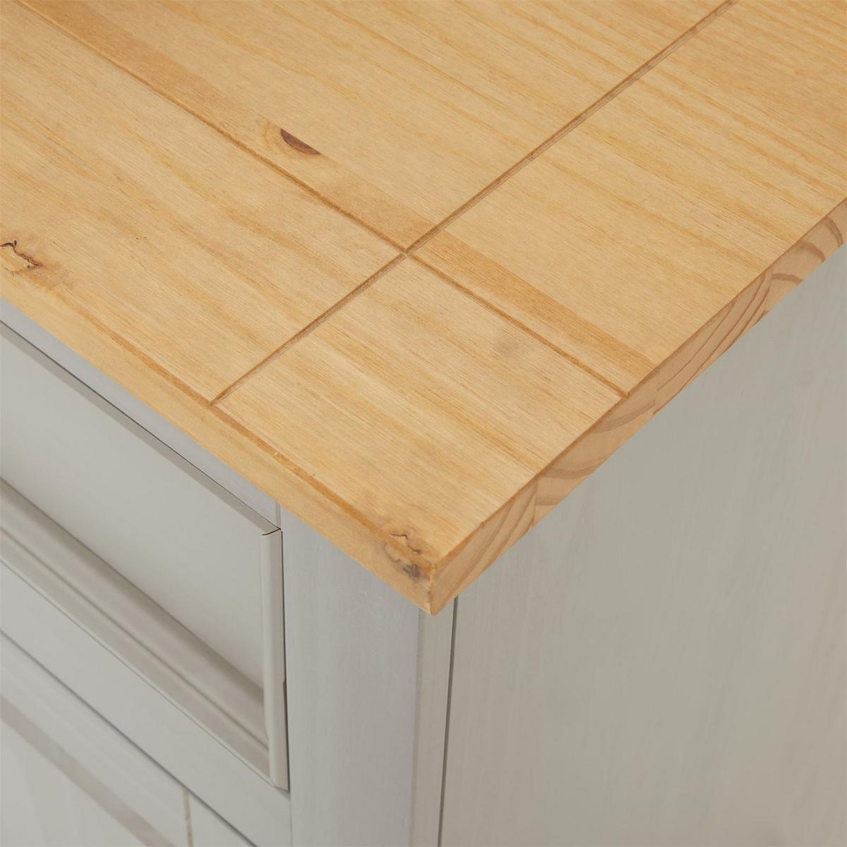 SIDEBOARD TEQUILA grau/braun - Braun/Grau, Holz (133/85/44cm) - IDIMEX