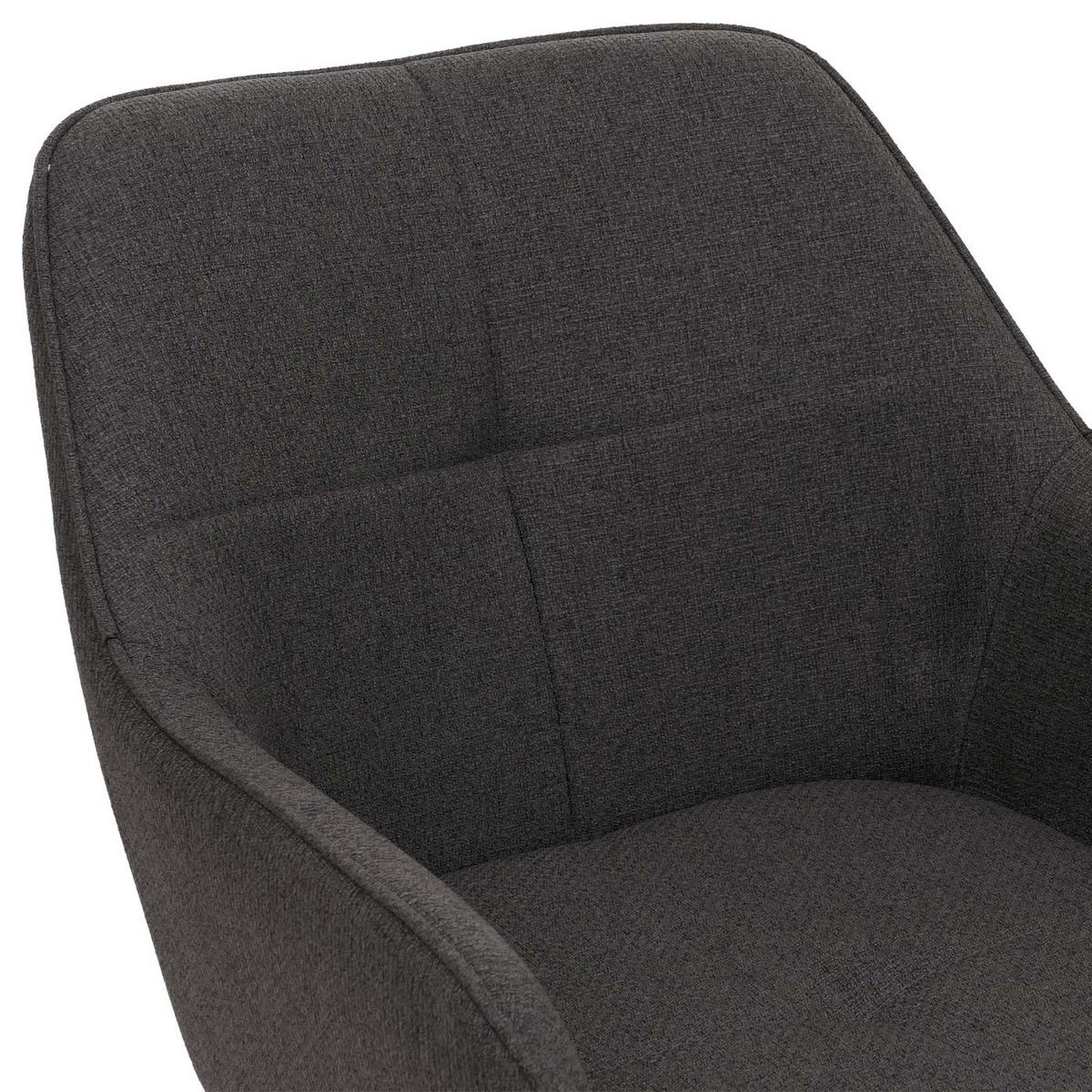 ESSZIMMERSTUHL Schwarz, Grau 2er-Set - Schwarz/Grau, Textil (53/80/59cm) - MCW