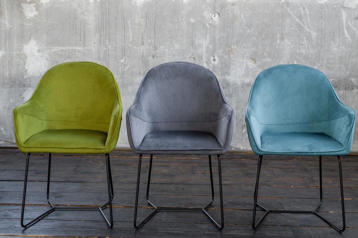 ESSZIMMERSTUHL ZINA Blau Webstoff - Blau, Textil (56/87/58cm) - KAWOLA