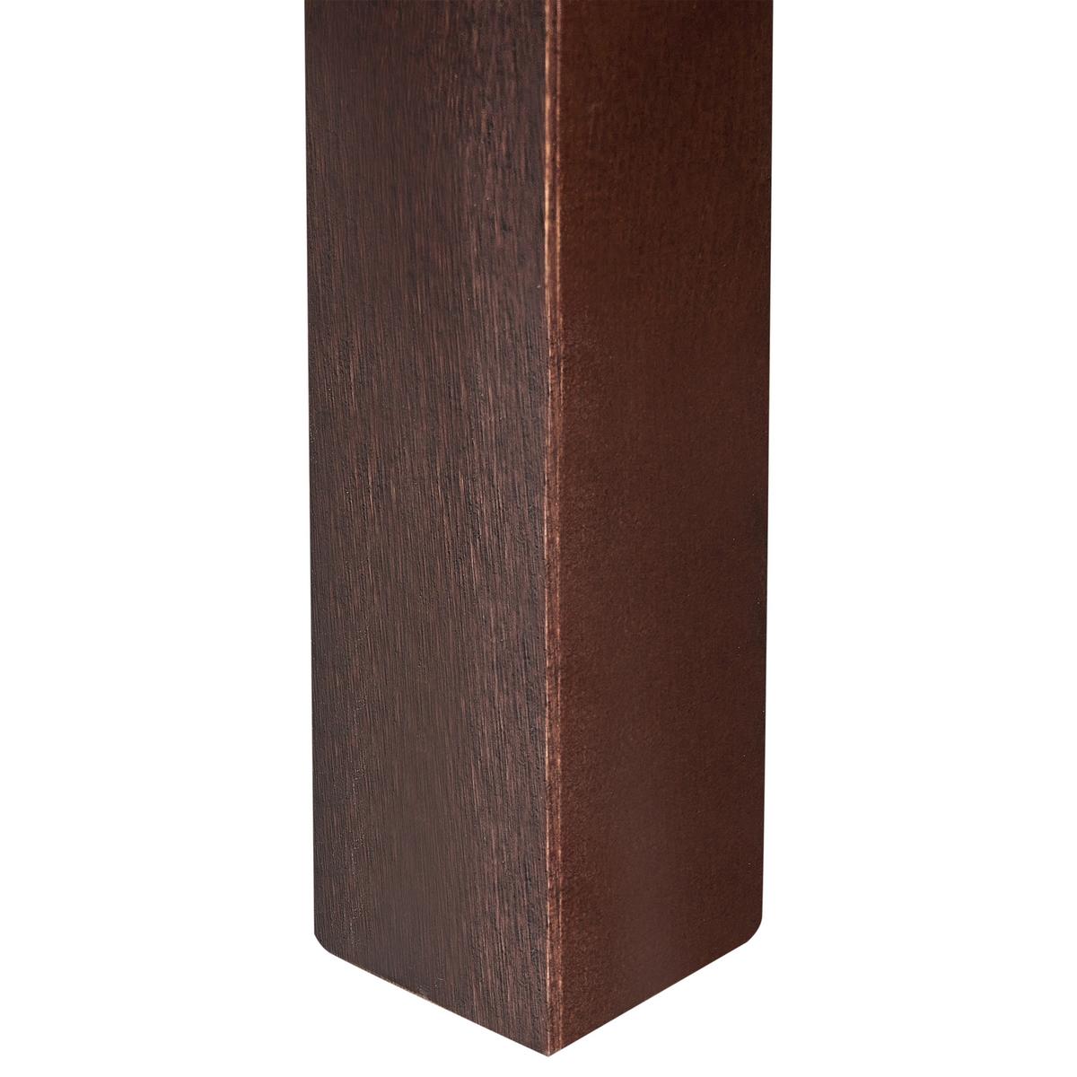 BETT mit Lattenrost 160/200 cm Kiefernholz Dunkelbraun Giverny - Dunkelbraun, Holz (160/200cm) - Beliani