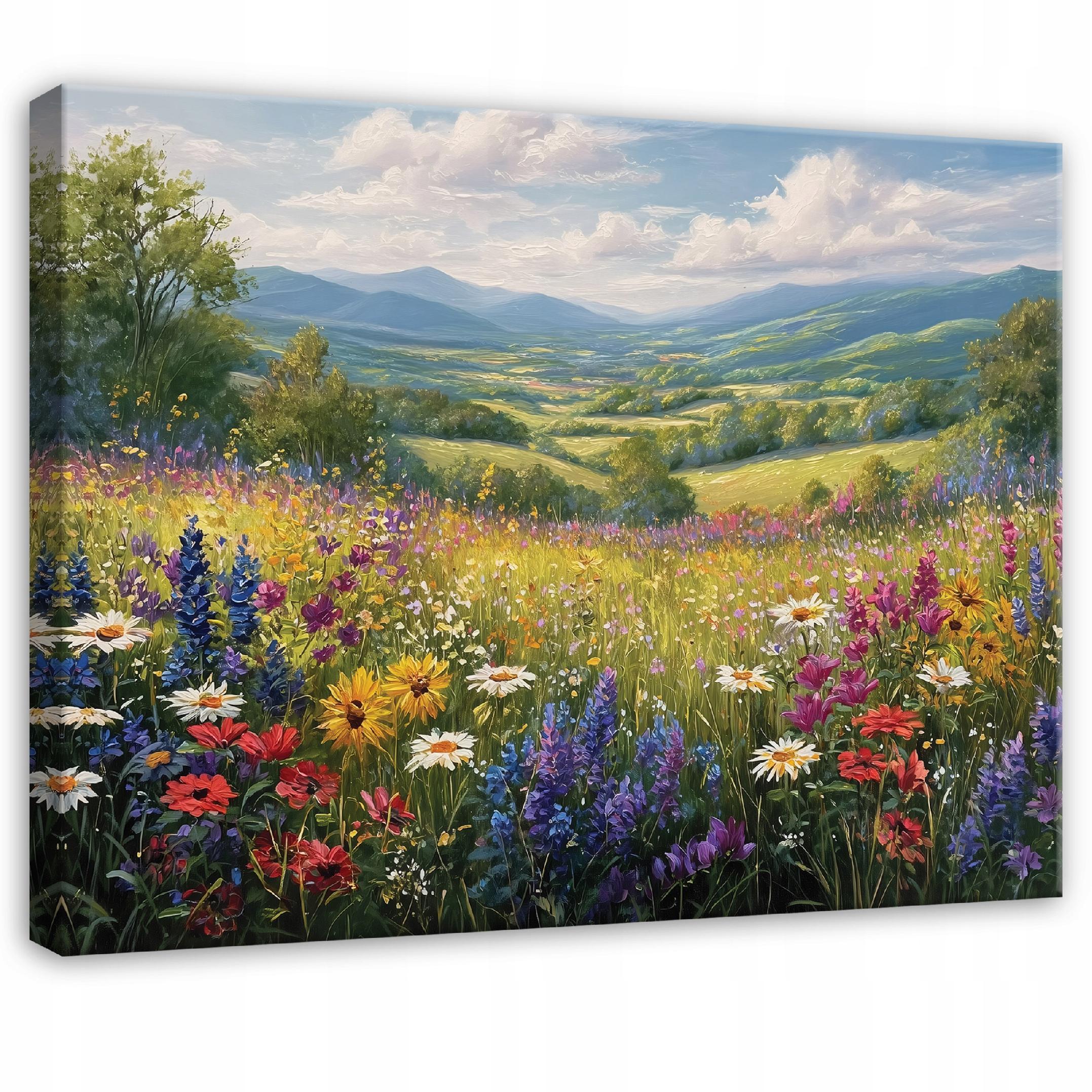 LEINWAND BILDER Aquarell Natur Modern 60x40 - Multicolor, Holzwerkstoff (60/40cm) - Wallarena