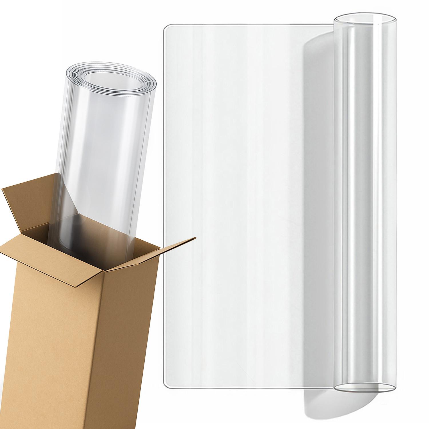 SCHUTZMATTE 80 x 40 cm – Transparente – Weiches Glas - Transparent, Kunststoff (0.2/40/80cm) - TULUP