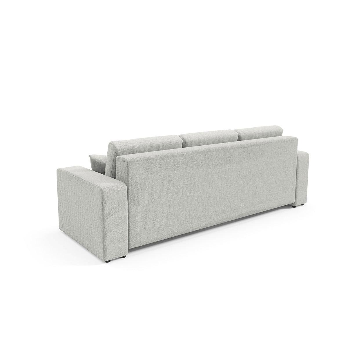 SOFA Vasco 3 Sitzplätze Hellgrau - Grau, Holz (244/86/92cm) - Petits-meubles