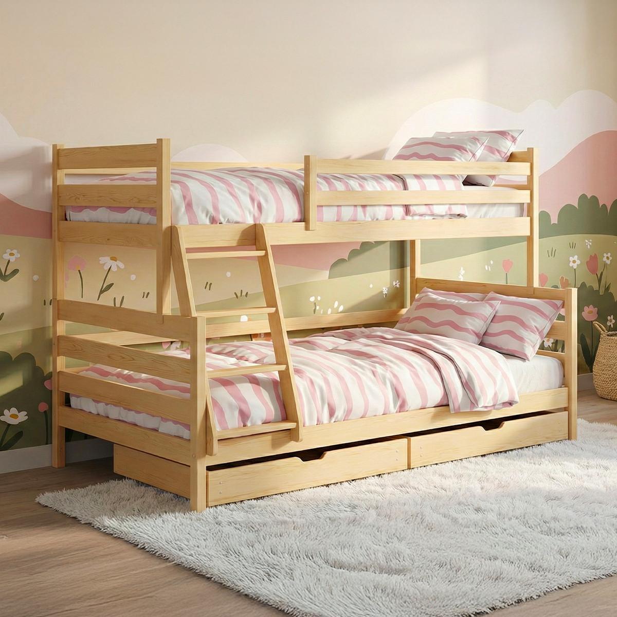 BETT 120/200 Léo Holz - Braun, Holz (120/200cm) - Petits-meubles