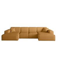 WOHNLANDSCHAFT Celes Premium Xs Scala - Currygelb, Holzwerkstoff/Textil (342/73/165cm) - Fun Möbel