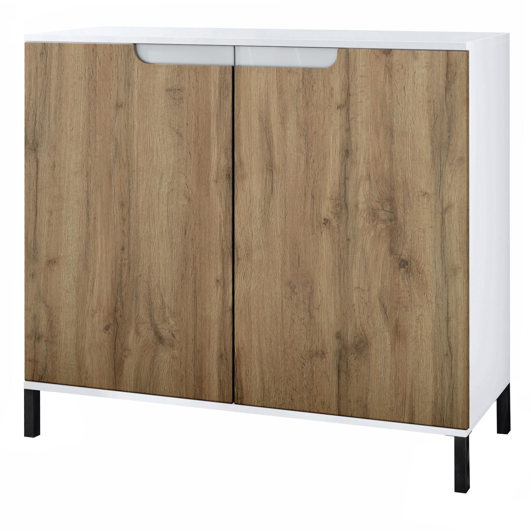 KOMMODE Sylt Eiche Wotan - Eiche Wotan, Holzwerkstoff (92.5/83.5/35cm) - Vladon