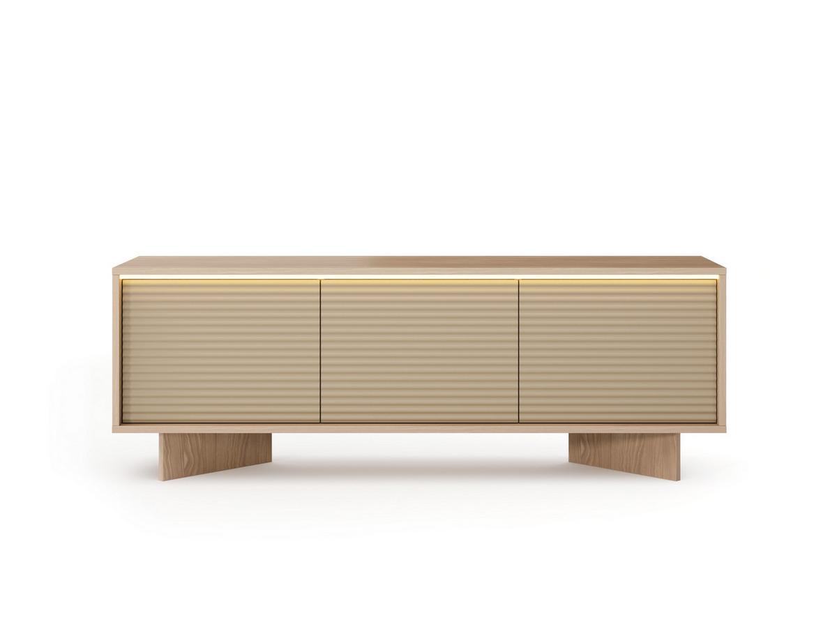 LOWBOARD RIGATO 153,9/54,4/40 cm, Beige - Beige, Holzwerkstoff (153.9/54.4/40cm) - MASSENO