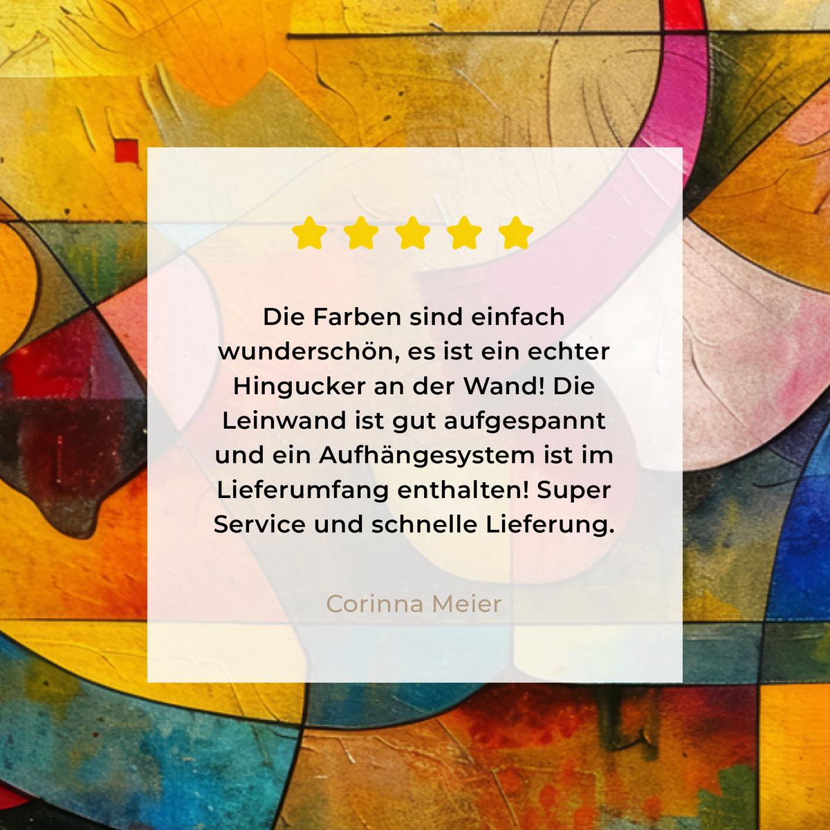 LEINWANDBILD Kunst - Abstrakt - Modern Wanddeko 90x60 cm - Gelb, Textil (90/60cm) - MuchoWow