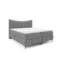 BOXBETT Charles In Aragon - Grau, Holzwerkstoff/Textil (200/200cm) - Fun Möbel