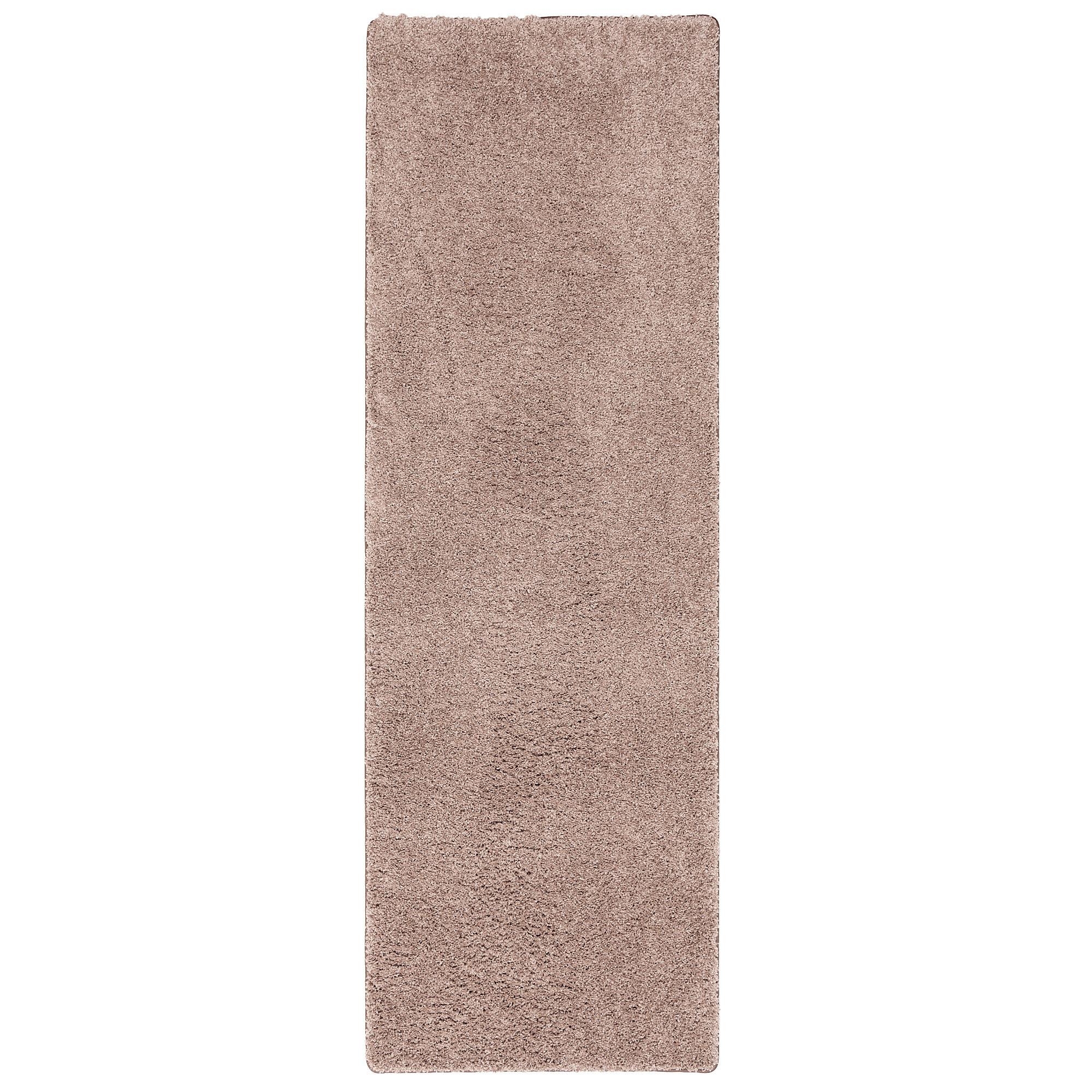 LUXUS HOCHFLOR LANGFLOR LÄUFER TEPPICH MILANO - Mauve, Textil (100/200cm) - Snapstyle