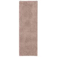 LUXUS HOCHFLOR LANGFLOR LÄUFER TEPPICH MILANO - Mauve, Textil (100/100cm) - Snapstyle